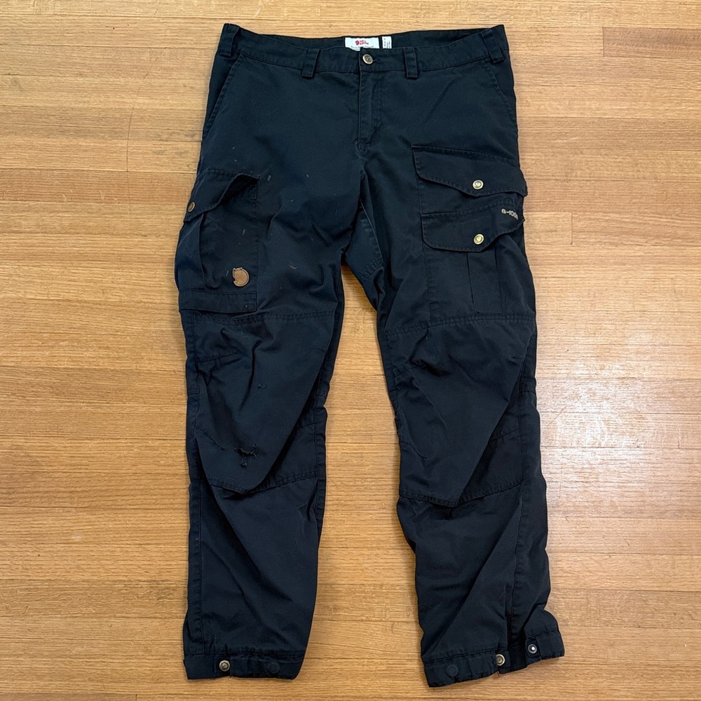 Fjallraven Women’s cargo hiking pants black L short EU 42 US 32-33”